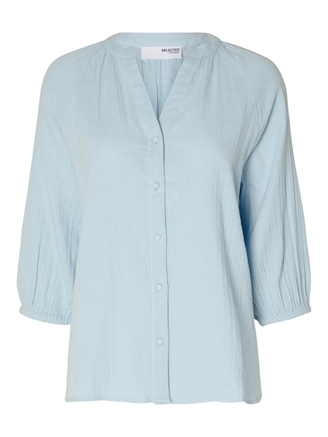 Selected Femme SlfAlberta 3/4 Shirt Cashmere Blue